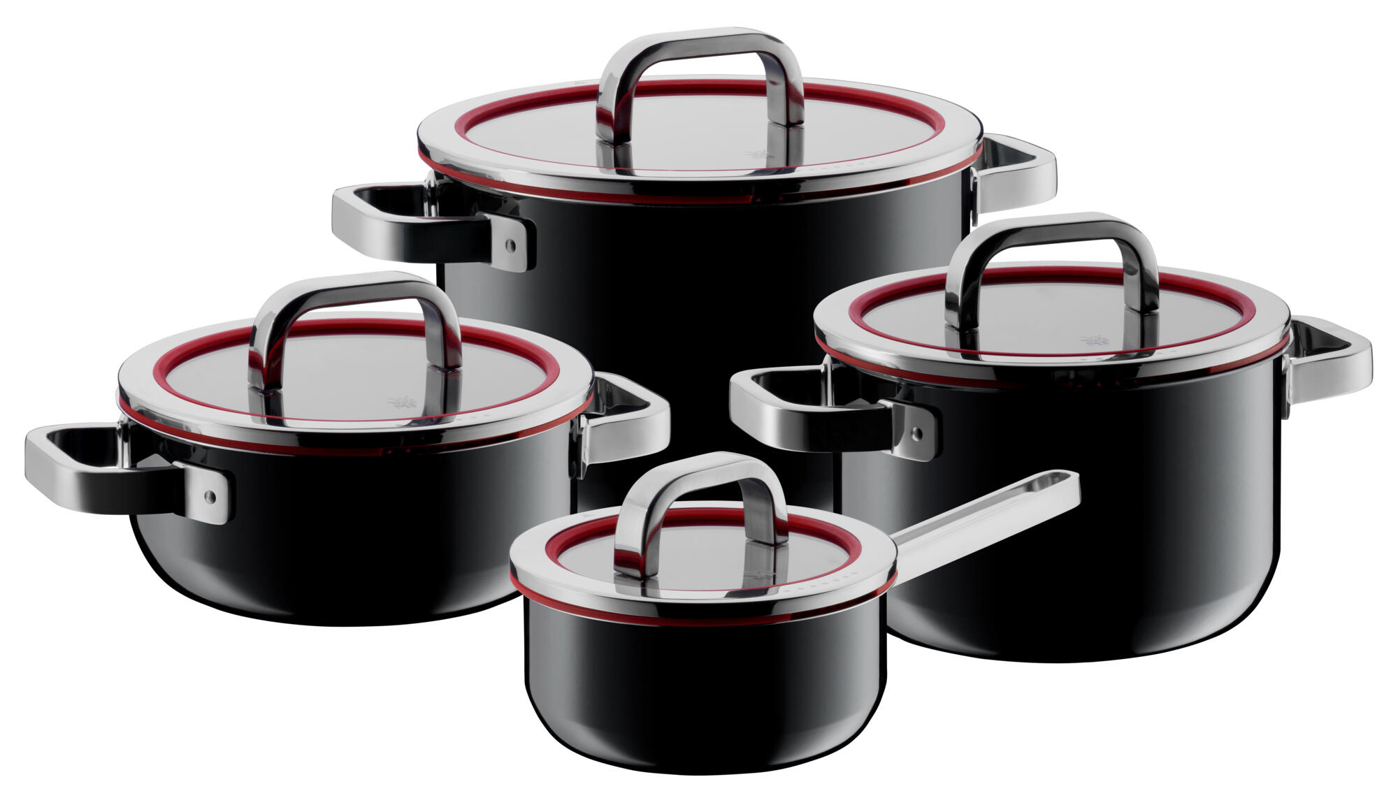 Set de casseroles Fusiontec Functional Black, 4 pièces