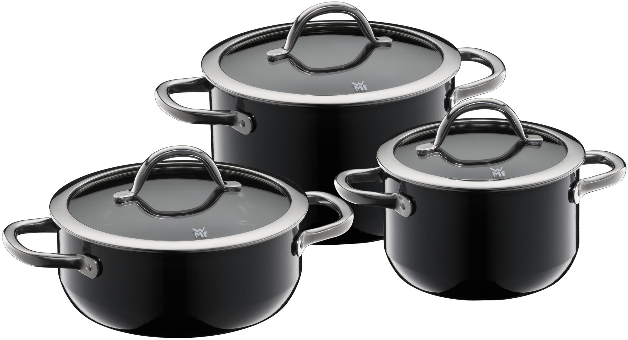 WMF Fusiontec Inspire 3-delige kookset Zwart