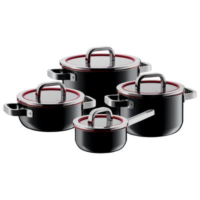 Set de casseroles Fusiontec Functional Black, 4 pièces
